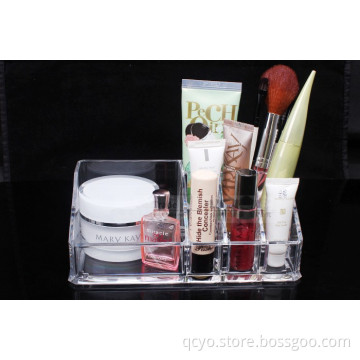 wholesale clear acrylic cosmetic & makeup display organizer with drawer